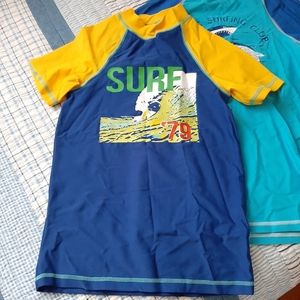 Boys rashguard swim shirt, size large 14